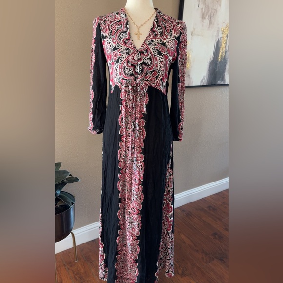 Bohemian floral print maxi dress size smalll - Picture 4 of 8